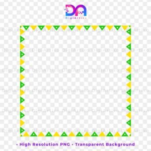 Colorful party triangles border