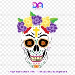 Mexican decorated skull