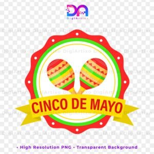 Maracas illustration badge