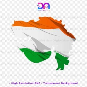 Tricolor Gujarat map